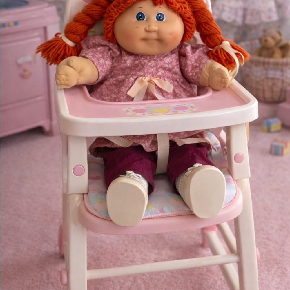 Vintage 1980s Coleco Cabbage Patch Kids red yarn-haired doll (1978 mold)